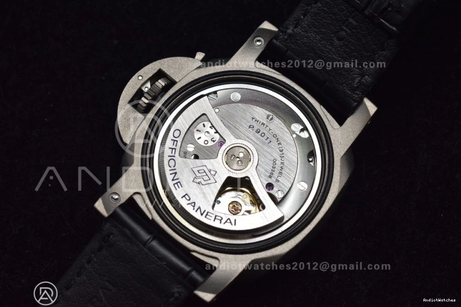 1:1 Dial UrbanStyle PAM1096 Super Best Luminor Titanium W Clone VSF P.9011 on Strap 986 GMT Edition 42mm Black Black Leather 0514